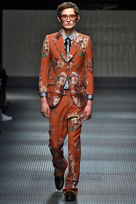 gucci men's floral suit|Gucci men's evening suits.